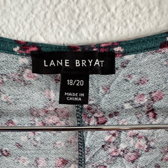 Sweetheart Neck Max Swing Tee Luna Floral Cinch Front Lane Bryant Size 18/20 - Picture 8 of 11